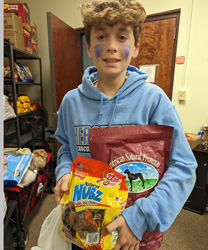 Jake Bertin - Delivering Pet Food and Supplies Collected for His Mitzvan Project